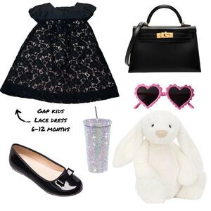 Gap Kids Black Lace Dress 6-12 Months